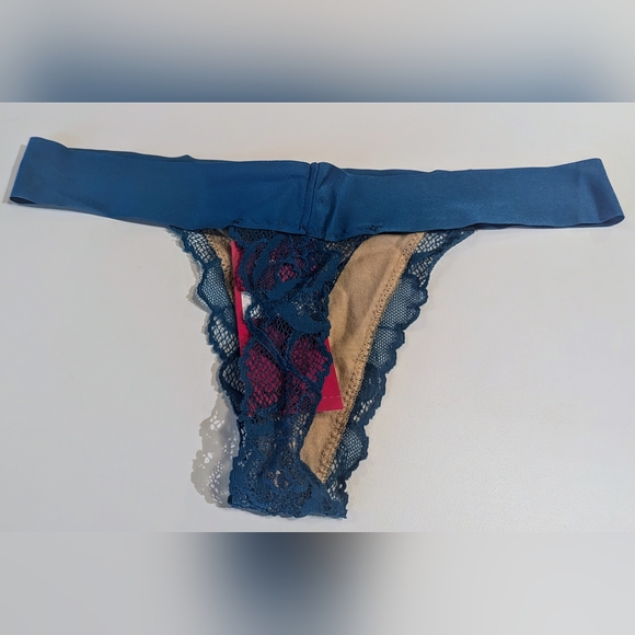 Commando Double Take G String OS Cerulean - Picture 2 of 3